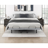 Flex Brown Split Eastern King Power Heads And Foot Adjustable Bed Frames With Massage Zero Gravity Charging Ports And Nightlight