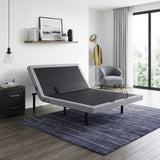 Flex Brown Full Power Head And Foot Adjustable Bed Frame With Massage Zero Gravity Charging Ports And Nightlight