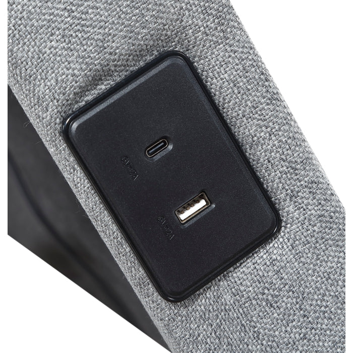 Flex Brown Full Power Head And Foot Adjustable Bed Frame With Massage Zero Gravity Charging Ports And Nightlight