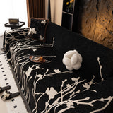 Modern Abstract Floral Sofa Throw Blanket, Decor Furniture Protector for Living Room