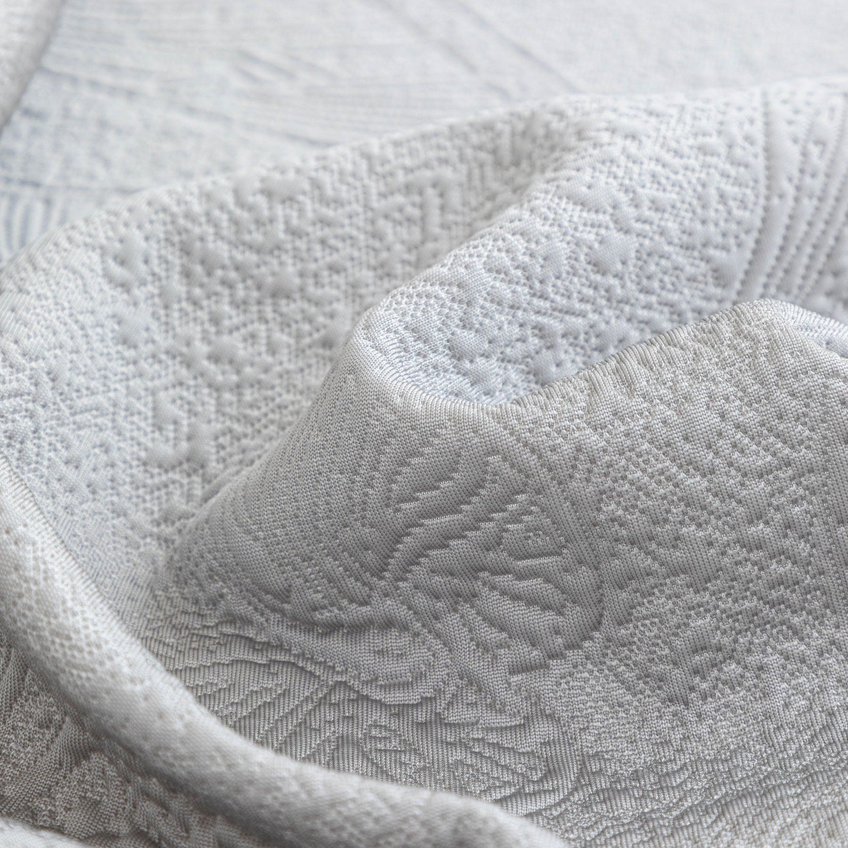 Cooling Embossed Botanical Couch Cover, Soft Ice Silk Furniture Protector for Sofa