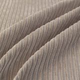 Textured Striped Cozy Couch Cover Throw Blanket with Pom Pom Trim for Sectional Sofa