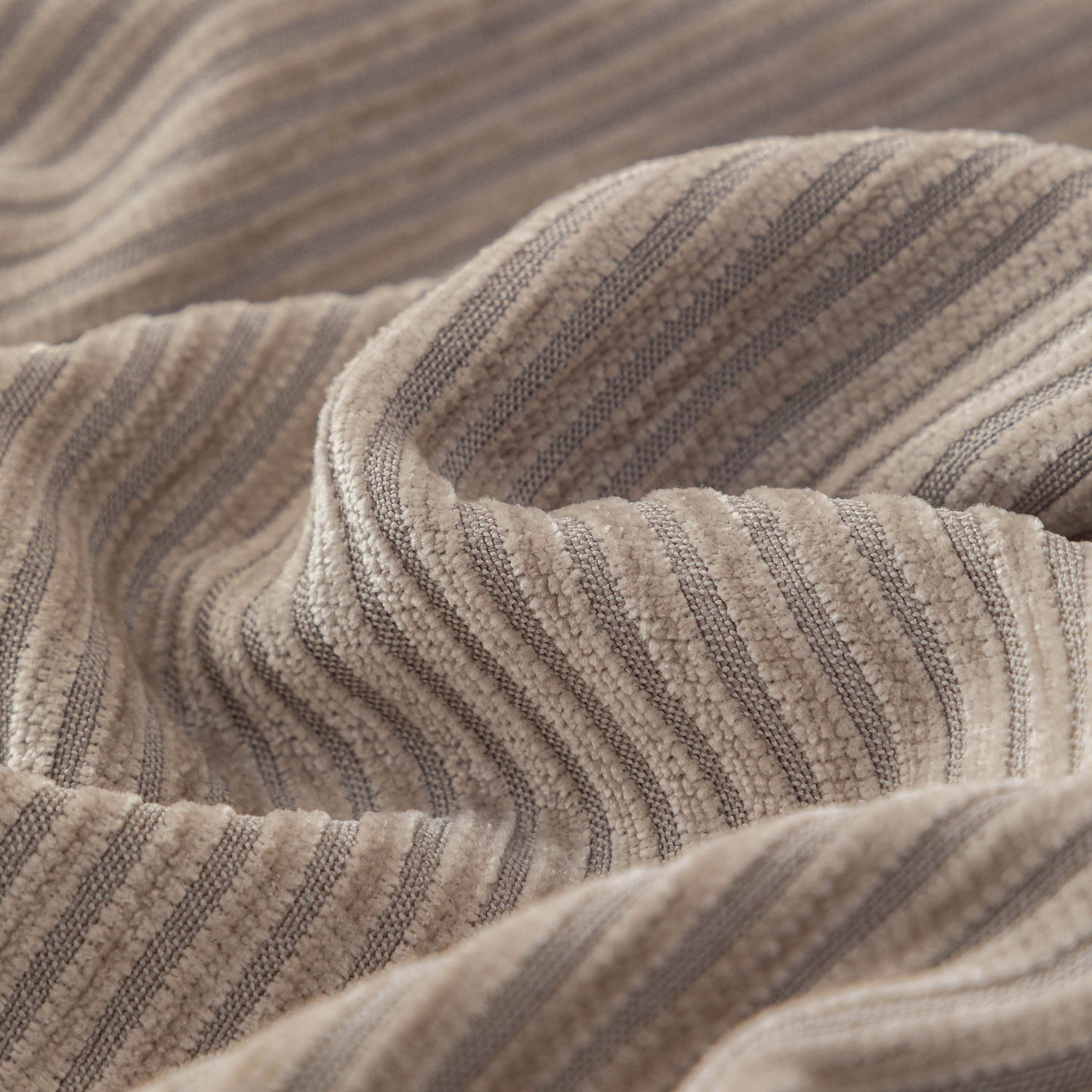 Textured Striped Cozy Couch Cover Throw Blanket with Pom Pom Trim for Sectional Sofa