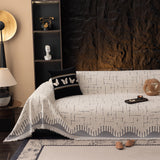 Chenille Sofa Cover Throw Blanket Woven Textured Decorative Furniture Slipcover
