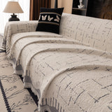 Chenille Sofa Cover Throw Blanket Woven Textured Decorative Furniture Slipcover