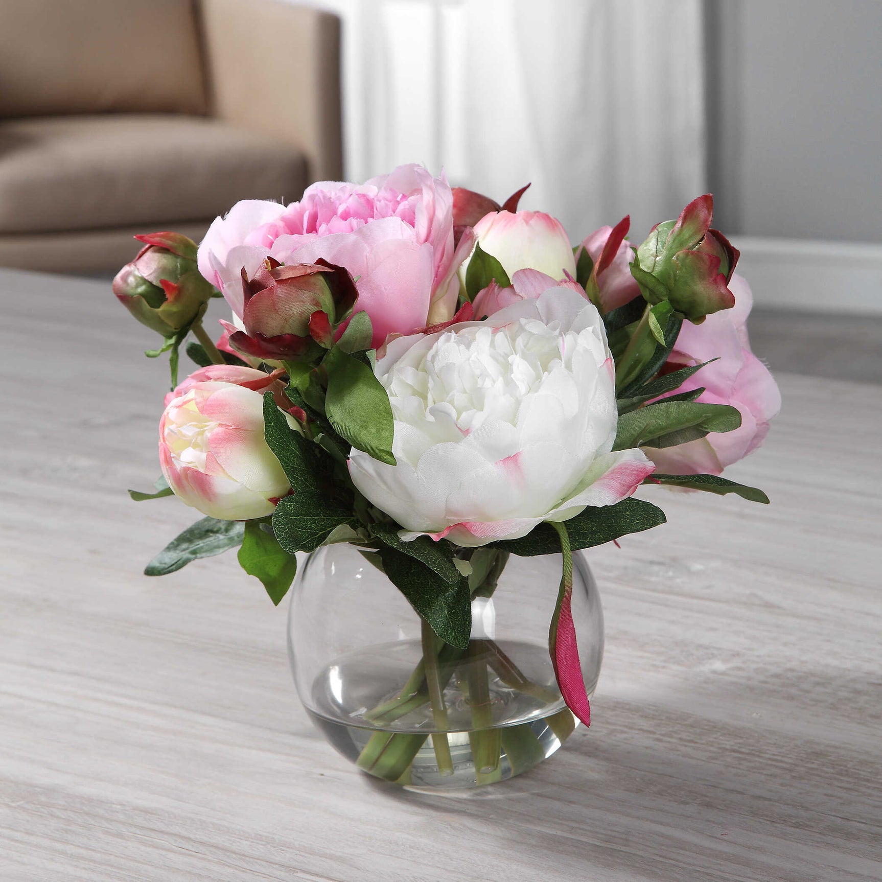 Blaire Pink/White Peony Bouquet