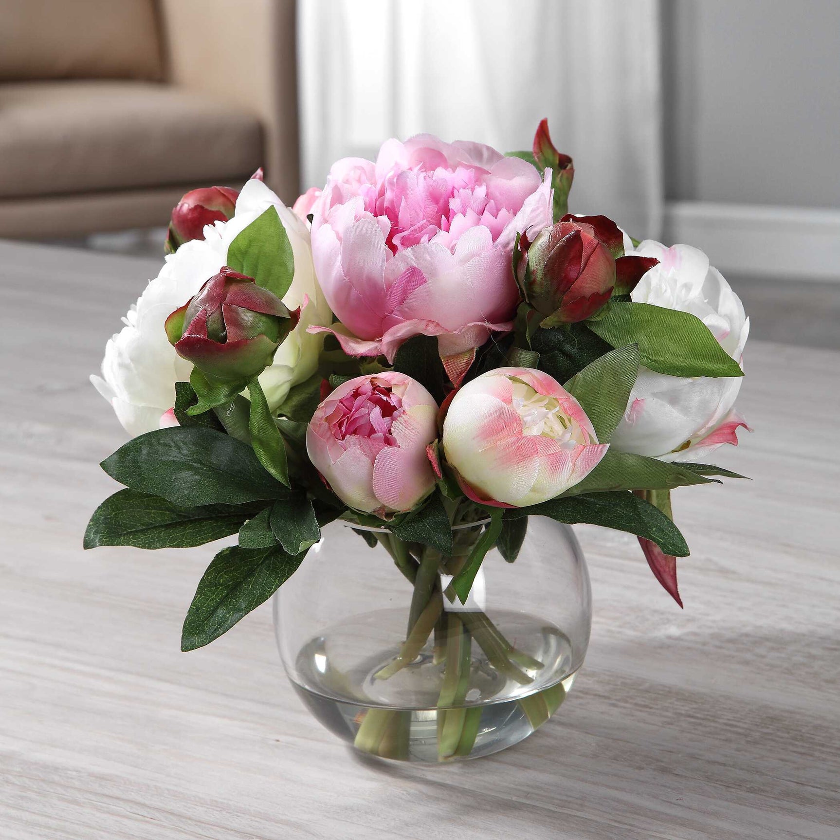 Blaire Pink/White Peony Bouquet