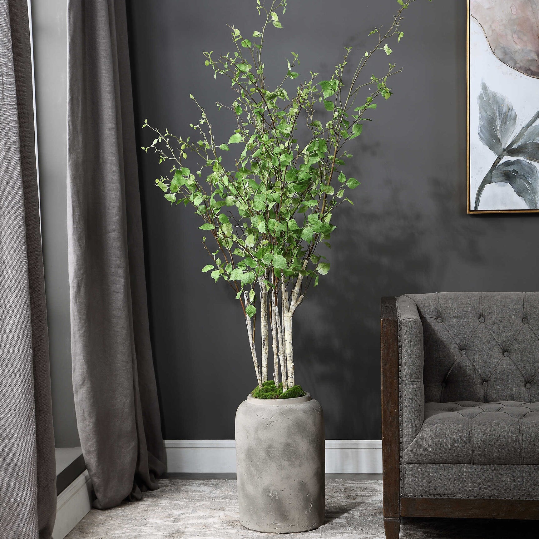 Aldis Birch Potted River