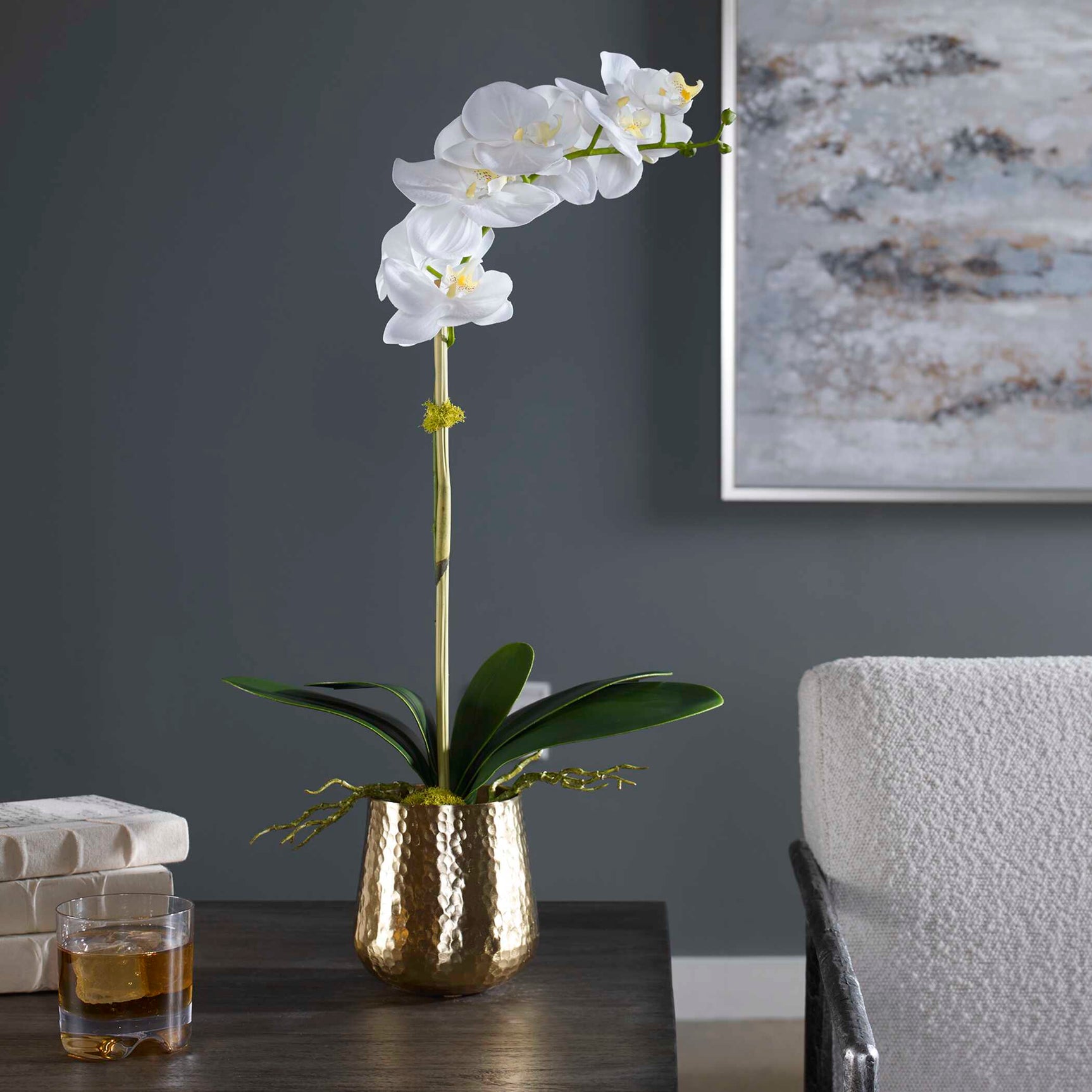 Cami Orchid Brass Pot