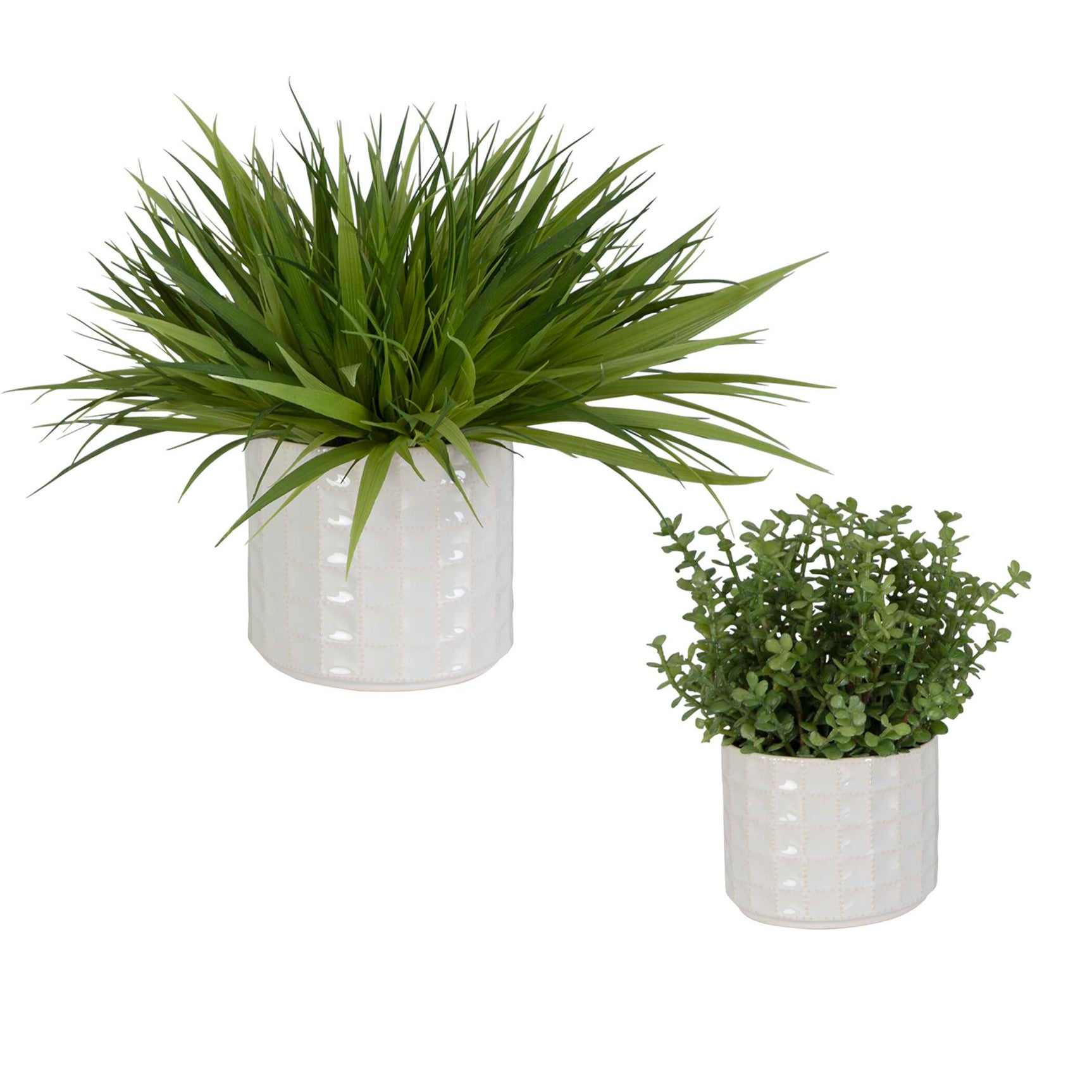Edgewood Green/White Greenery (Set of 2)