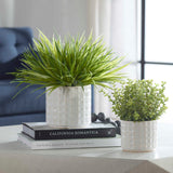 Edgewood Green/White Greenery (Set of 2)