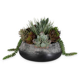 Yuma Green Succulent Iron Planter Centerpiece