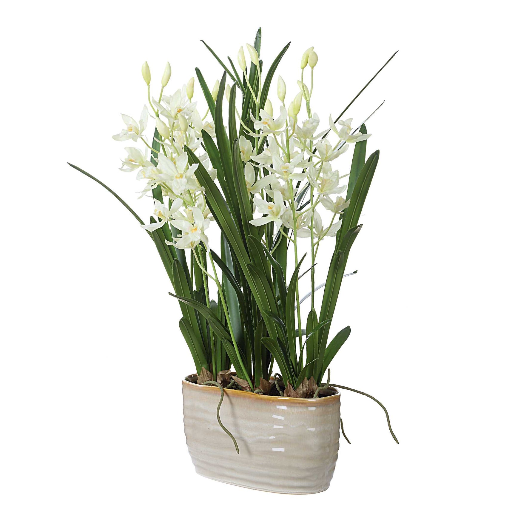 Ariana Orchid White Planter