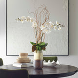 Earthbound Orchid Brown/White Vase
