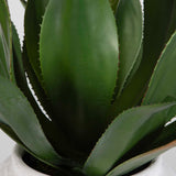 Tierra Agave Green/White Centerpiece With Vase
