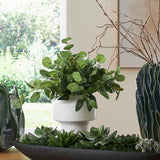 Essence Eucalyptus Green/White Accent & Vase