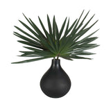 Axis Palm Black/Green Accent & Vase