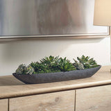 Verde Black/Green Succulent Centerpiece In Bowl