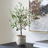 Solea Olive Brown/Green Accent & Textured Vase
