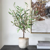 Solea Olive Brown/Green Accent & Textured Vase