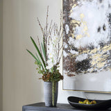 Eterna Orchid Black/Green/White Centerpiece & Vase