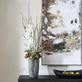 Eterna Orchid Black/Green/White Centerpiece & Vase