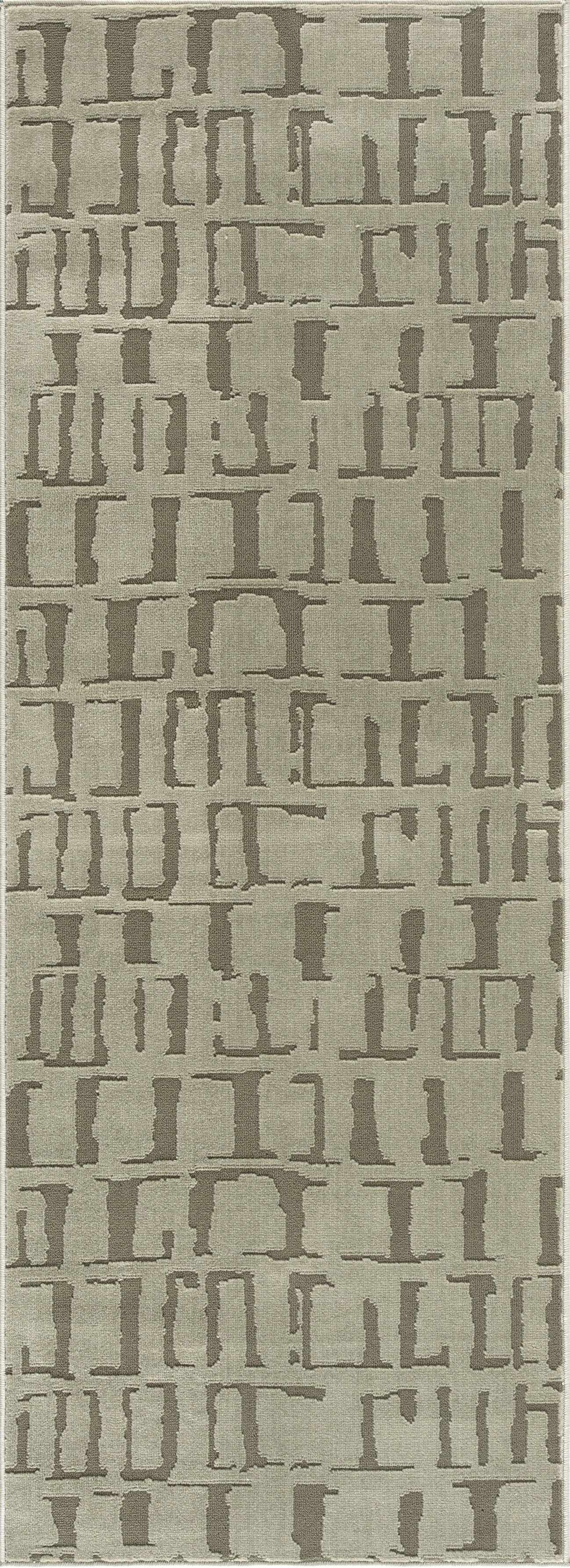 Dragan Green Modern Washable Area Rug