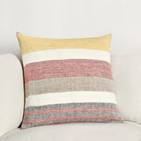 BW Crawford Yellow Multi 22x22 Throw Pillow (Set of 2) - Ornate Home