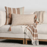 BW Sherry Solid Natural/Hazel 14x26 Throw Pillow (Set of 2) - Ornate Home