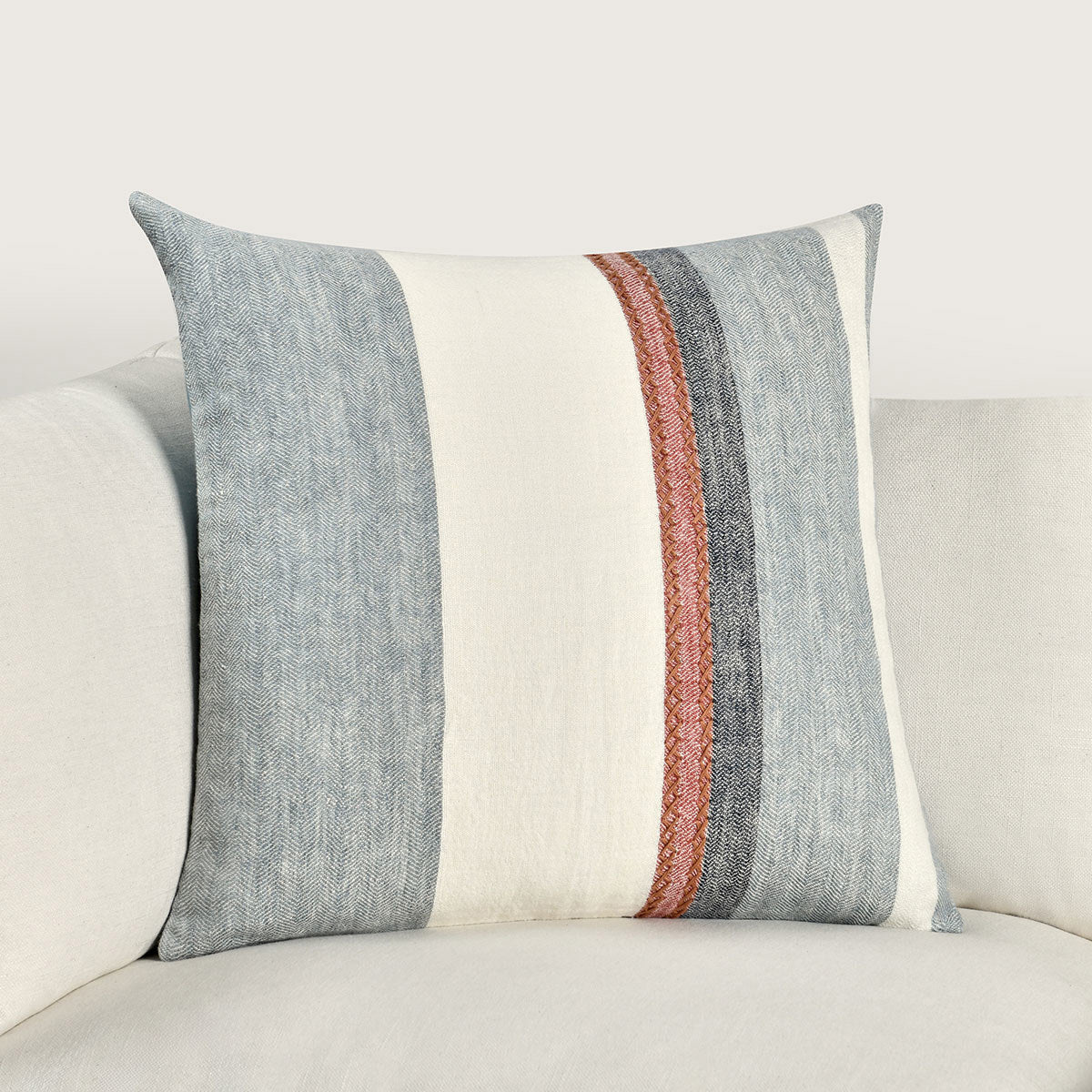 BW Taylor Blue Multi 22x22 Throw Pillow (Set of 2) - Ornate Home