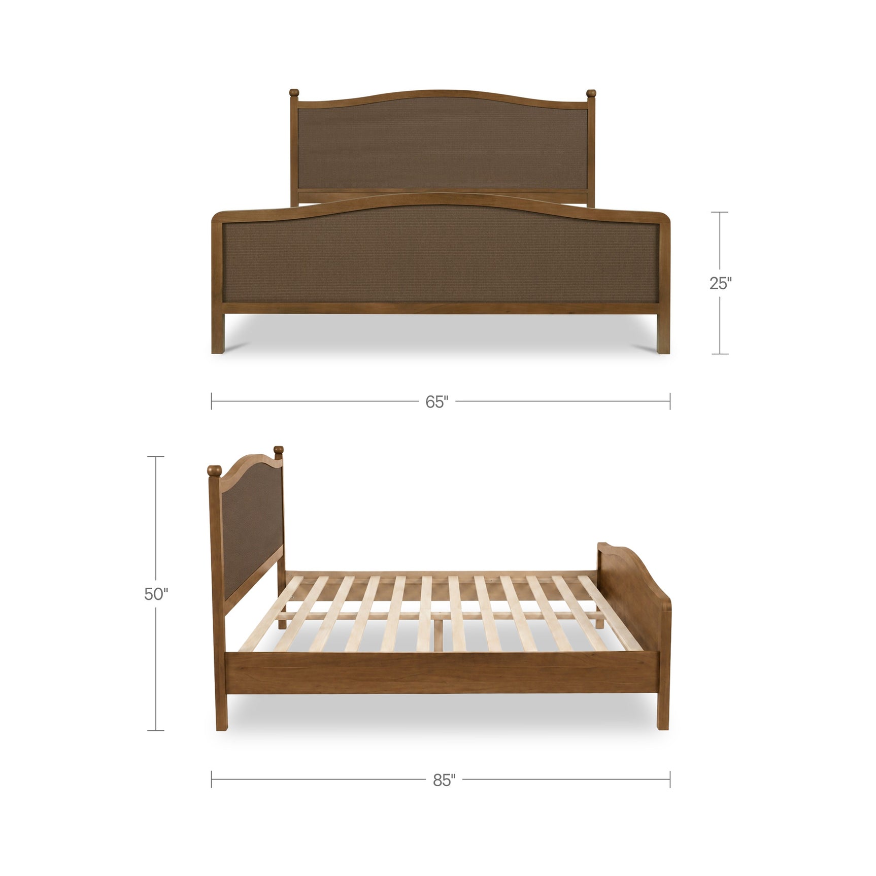 Eve Brown Queen Bed