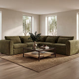 Walker Clear/Brown/Walnut Coffee Table