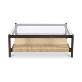 Walker Clear/Brown/Walnut Coffee Table