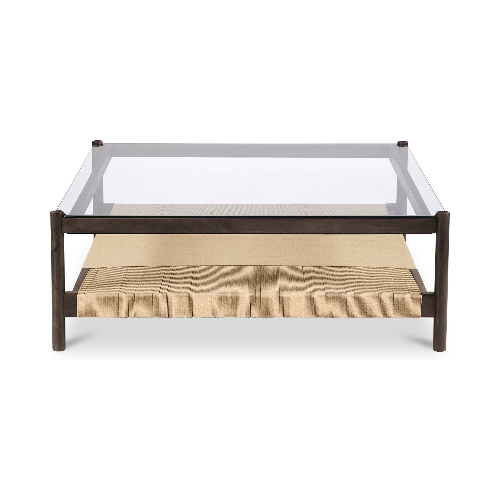 Walker Clear/Brown/Walnut Coffee Table