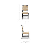 Laurel Natural/Charcoal Black Dining Chair (Set of 2)