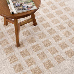 Baback Beige Washable Area Rug - Ornate Home