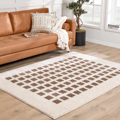 Baback Brown Washable Area Rug - Ornate Home