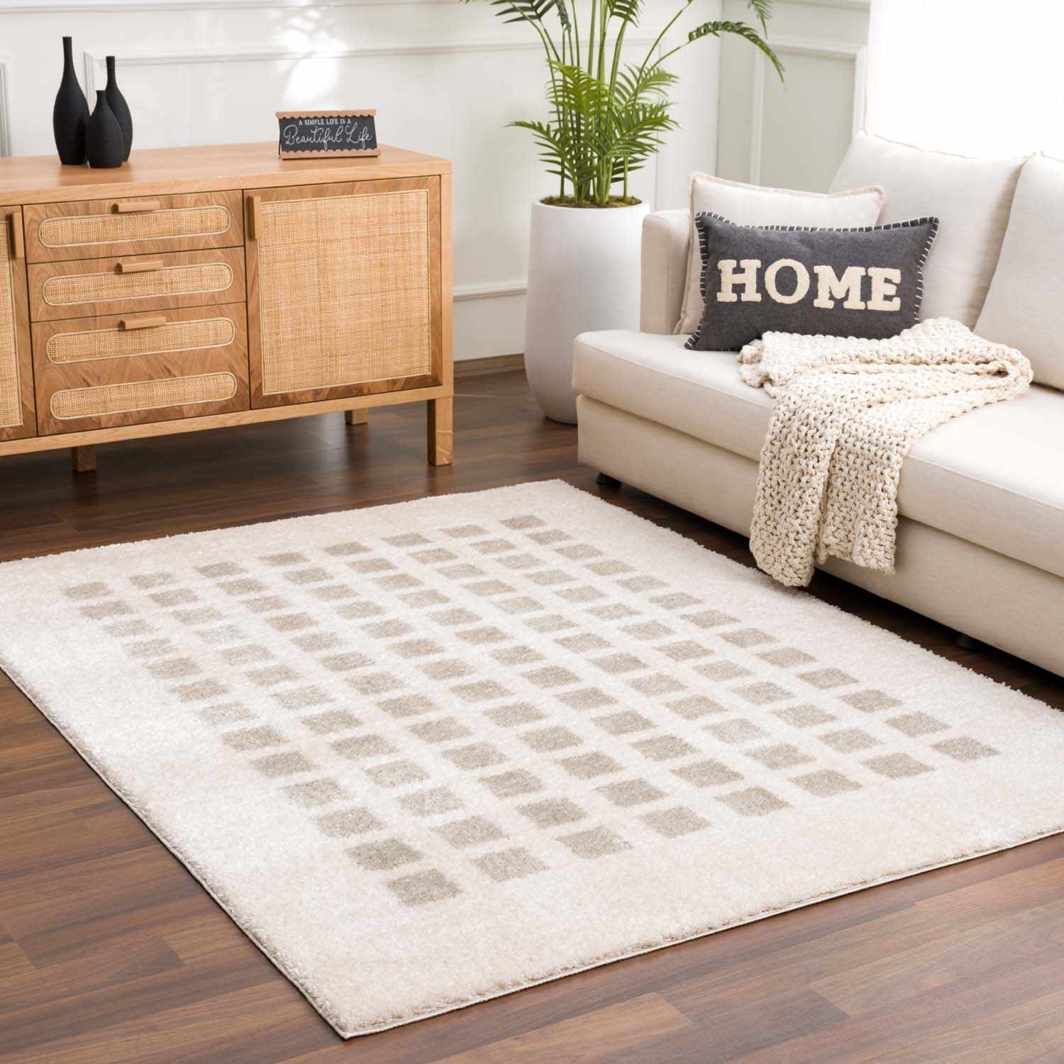 Baback Gray Washable Area Rug - Ornate Home