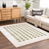 Baback Green Washable Area Rug - Ornate Home