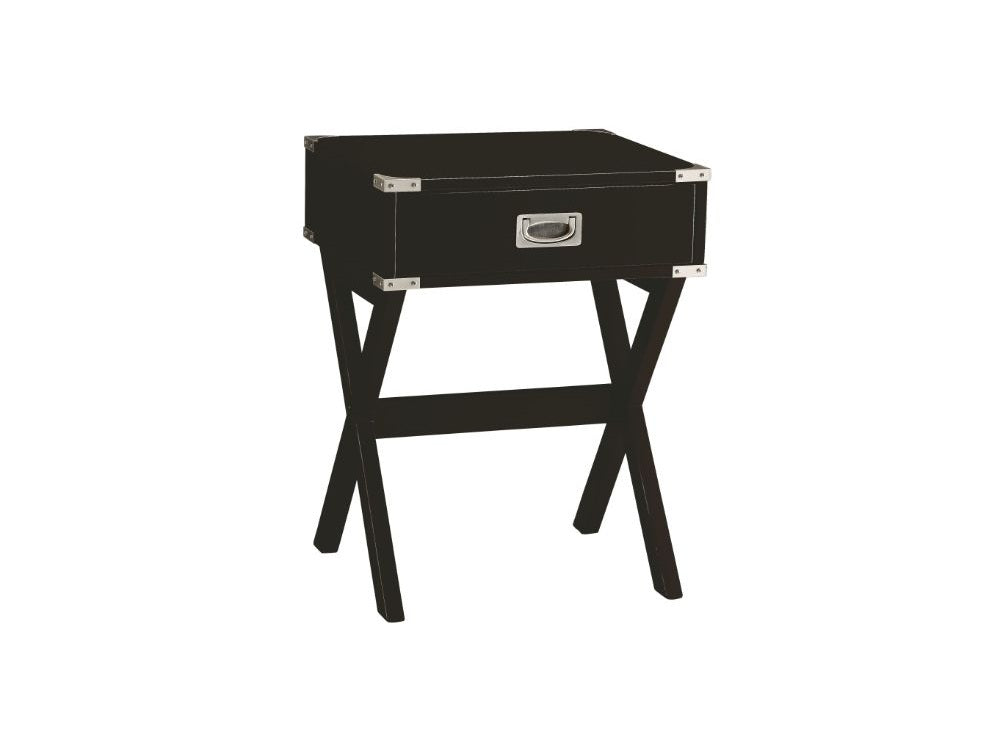 Babs Black End Table - Ornate Home