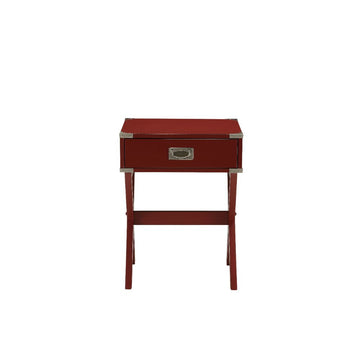 Babs Red End Table - Ornate Home