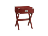 Babs Red End Table - Ornate Home