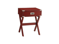 Babs Red End Table - Ornate Home
