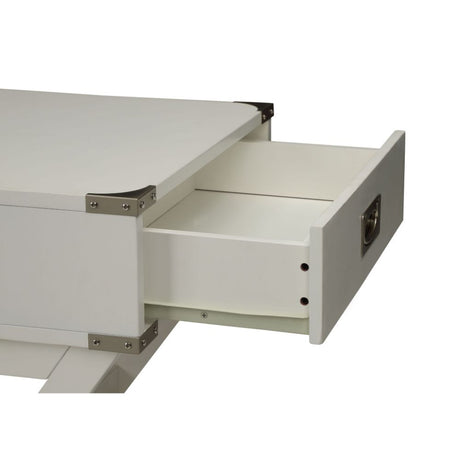 Babs White End Table - Ornate Home