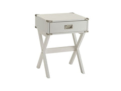 Babs White End Table - Ornate Home