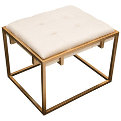 Babylon Sand Accent Ottoman - Ornate Home