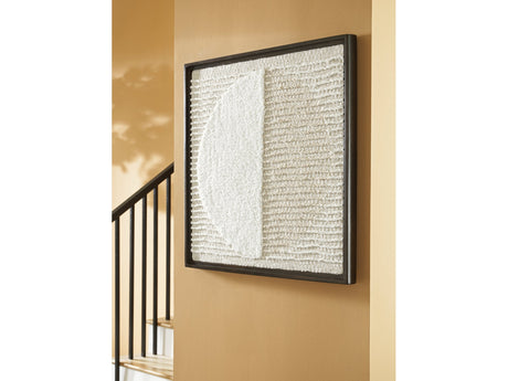 Bachard Tan/White Wall Decor - Ornate Home