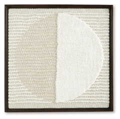 Bachard Tan/White Wall Decor - Ornate Home