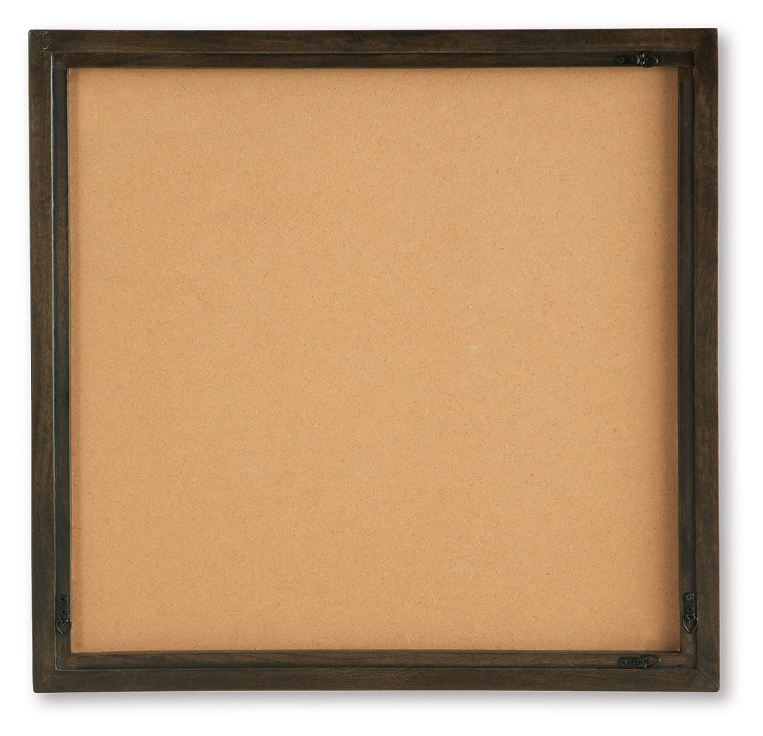 Bachard Tan/White Wall Decor - Ornate Home