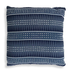 Backgammon Blue/Slate Outdoor Pillow - Ornate Home